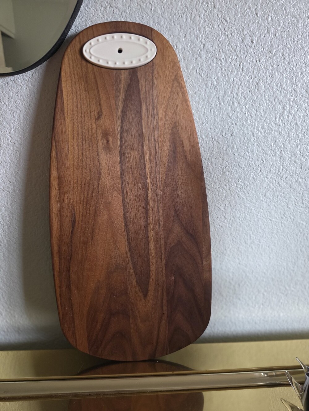 Nora Fleming Engraved Wooden Serving Board Made Of Black Walnut